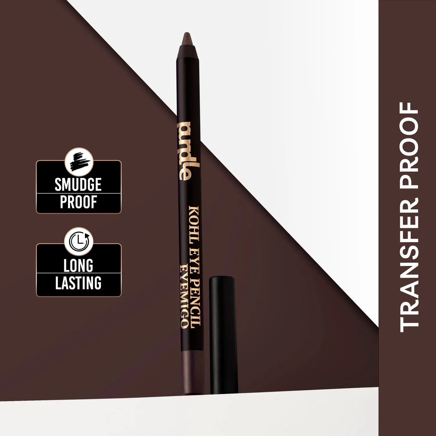 Purplle Eyemigo Kohl Eye Pencil - Super Brown | Long Lasting | Pigmented | Water Resistent | Smudge Proof | Transfer Proof | Easy Application (1.2 g)