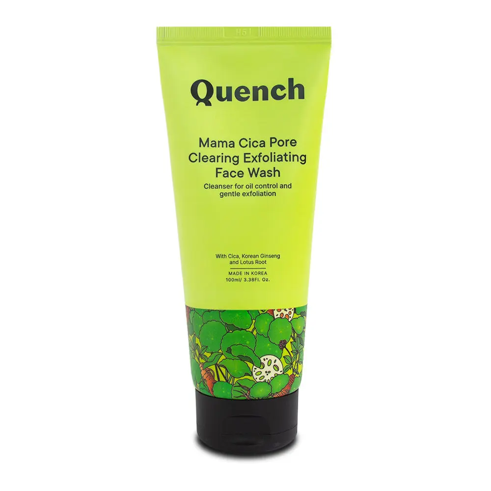 Quench Botanics Mama Cica Pore Clearing Exfoliating Face Wash (100 ml)