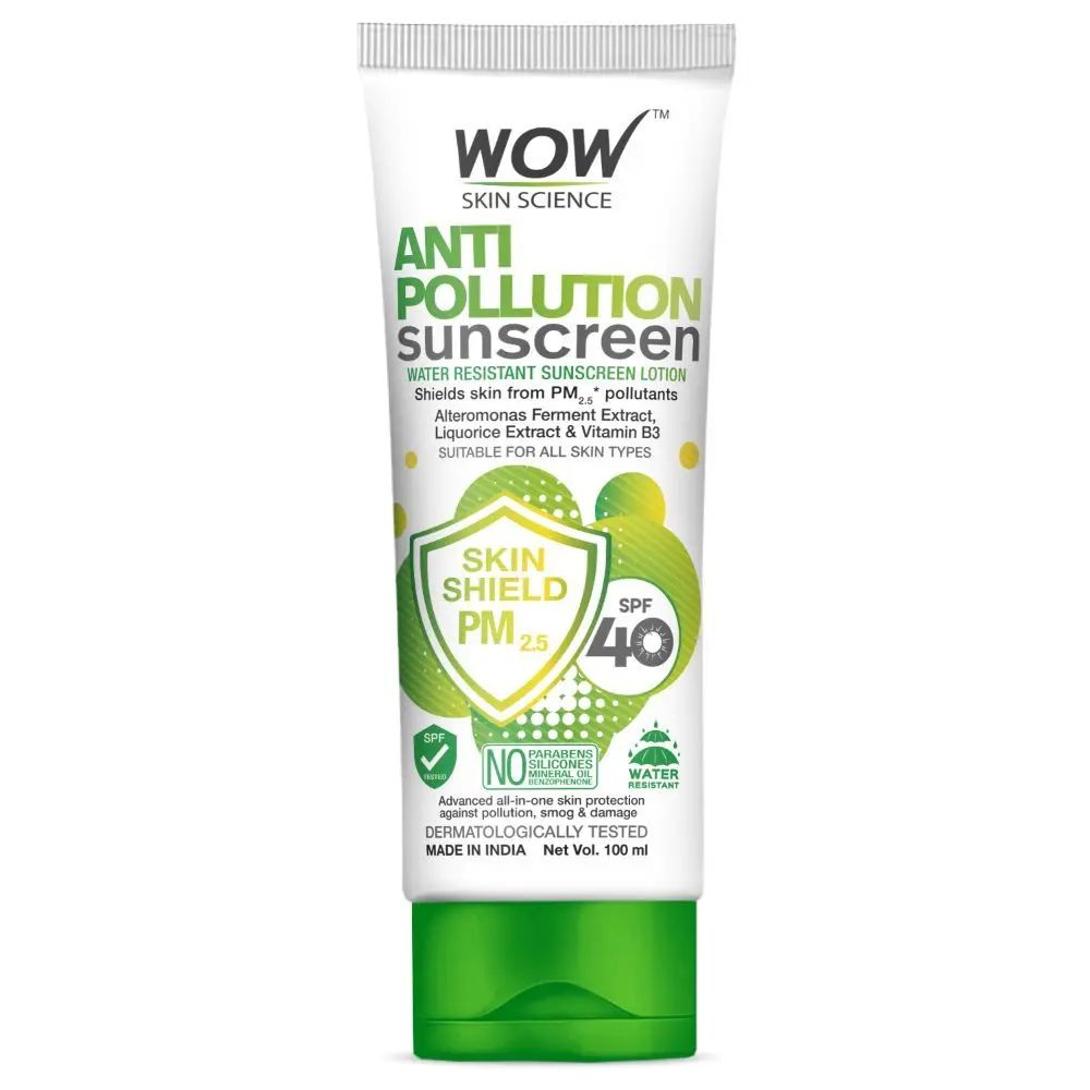 WOW Skin Science Anti Pollution Sunscreen SPF 40 (100 ml)