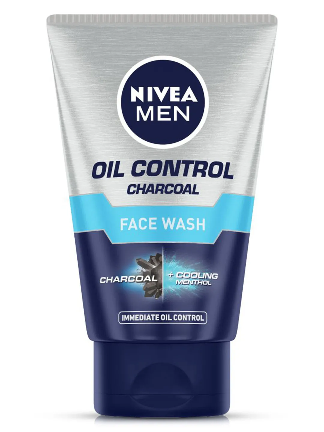 NIVEA Men Face Wash for Oily Skin, Oil Control Charcoal for Immediate Oil Control