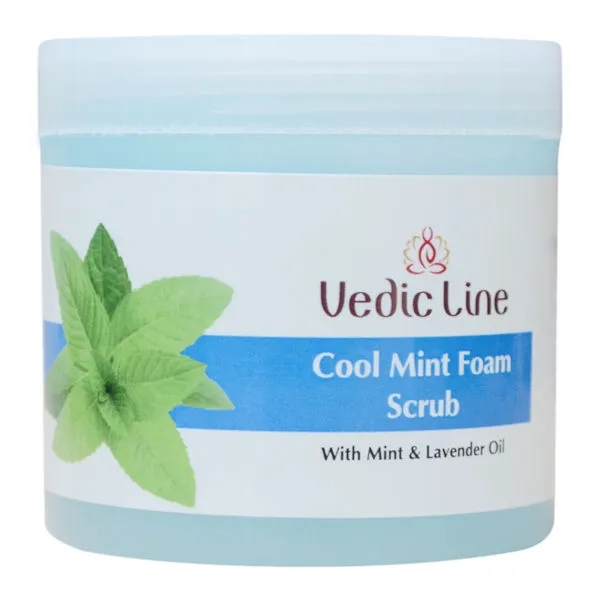 Vedic Line Cool Mint Foam Scrub With Mint & Lavender Oil