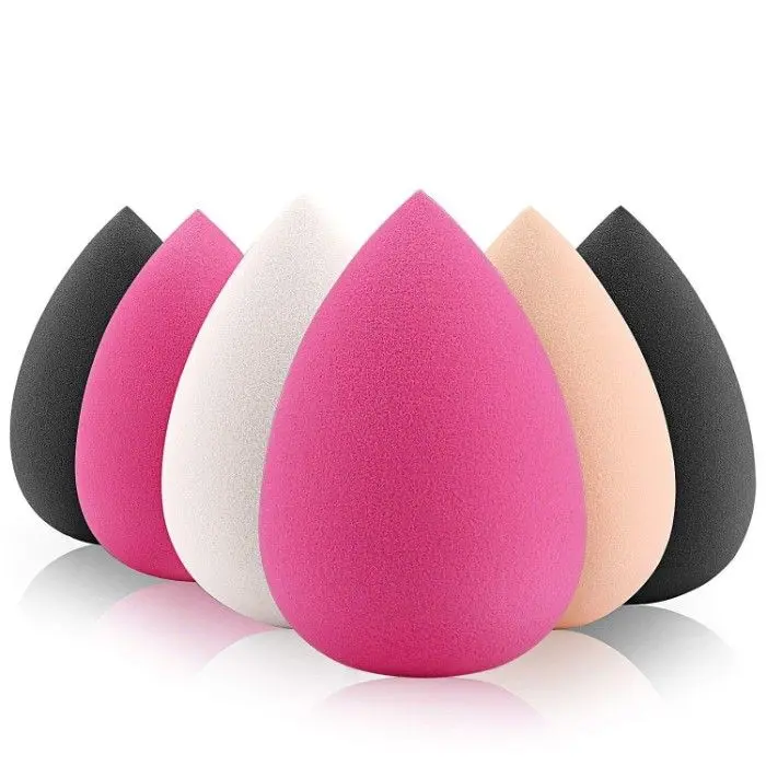 AY Makeup Sponge Puff (Set of 6), Colour may vary