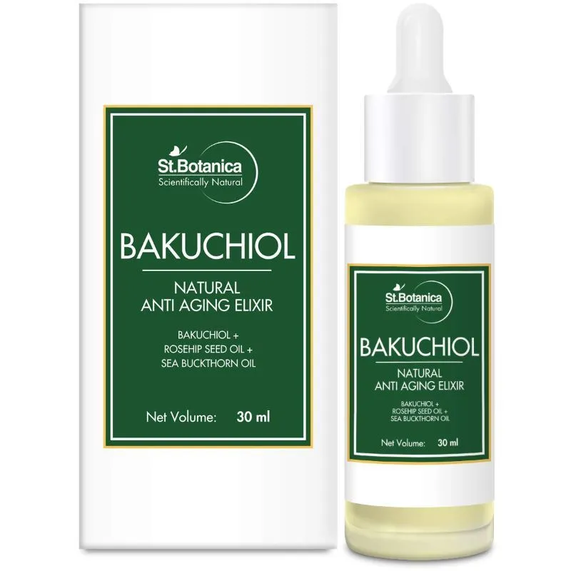 St.Botanica Bakuchiol Face Oil Natural Anti Aging Elixir