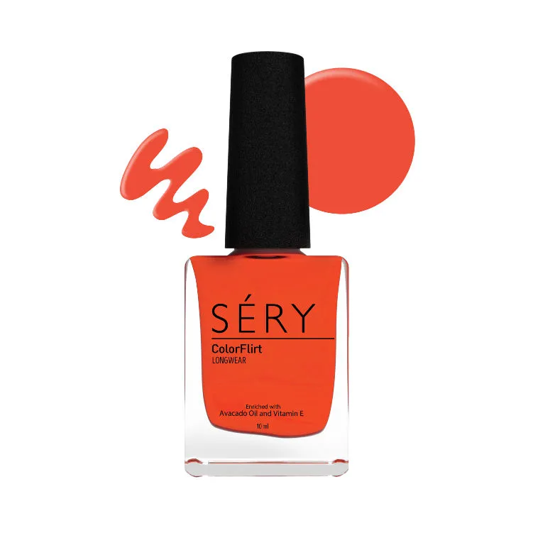 SERY Colorflirt Nail Paint - Fire Orange