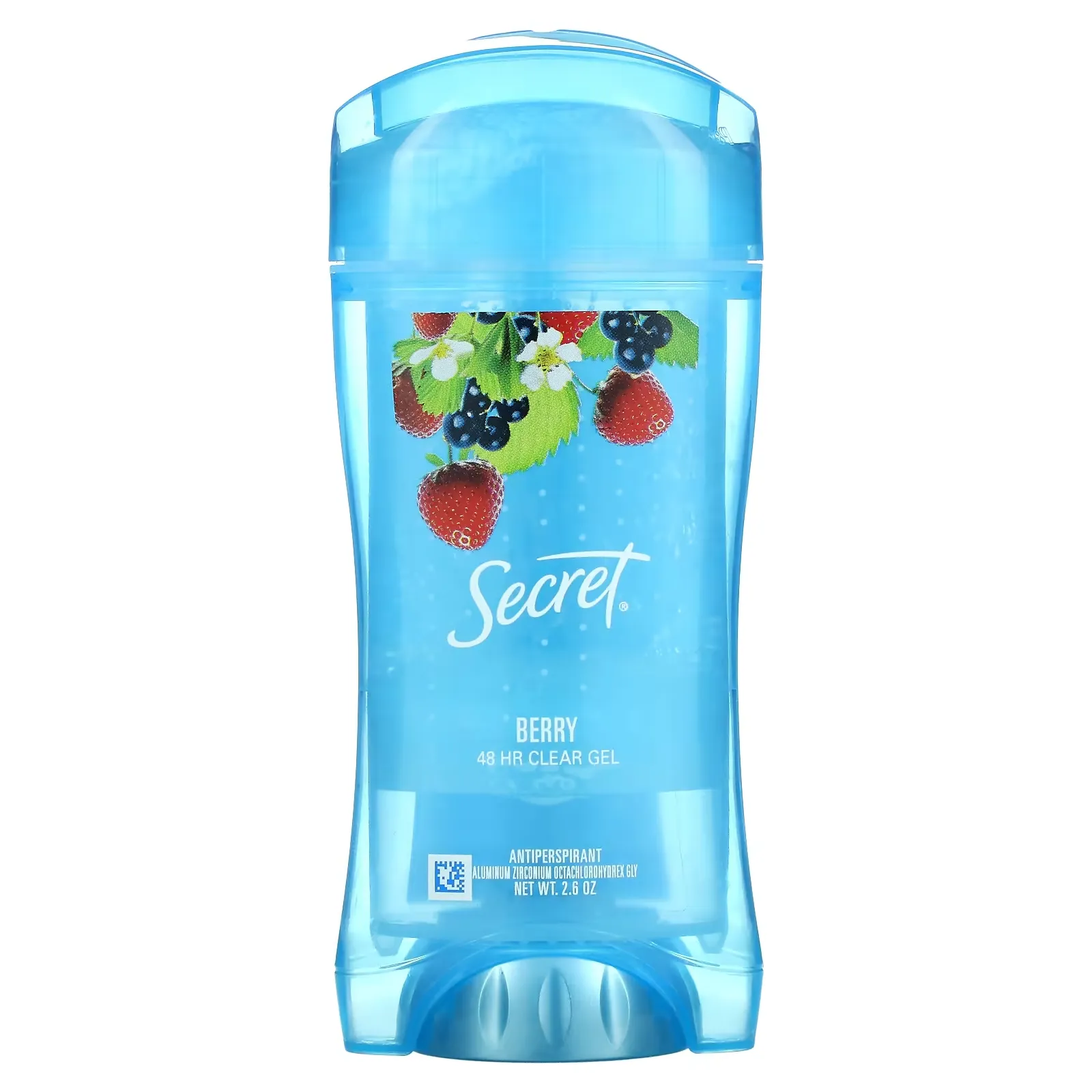 48 Hour Clear Gel Deodorant, Berry, 2.6 oz