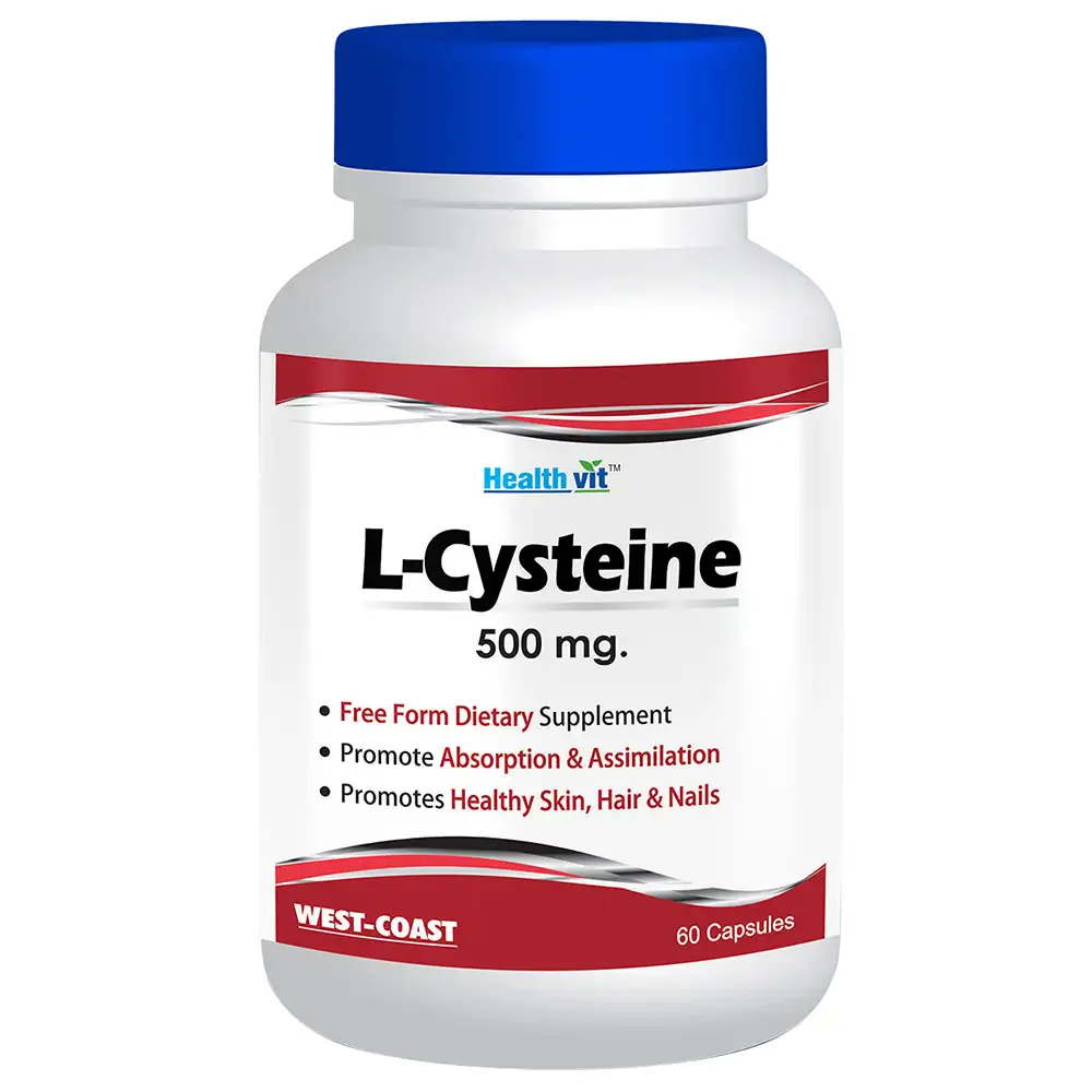 Healthvit L-Cysteine (500 mg),  60 capsules