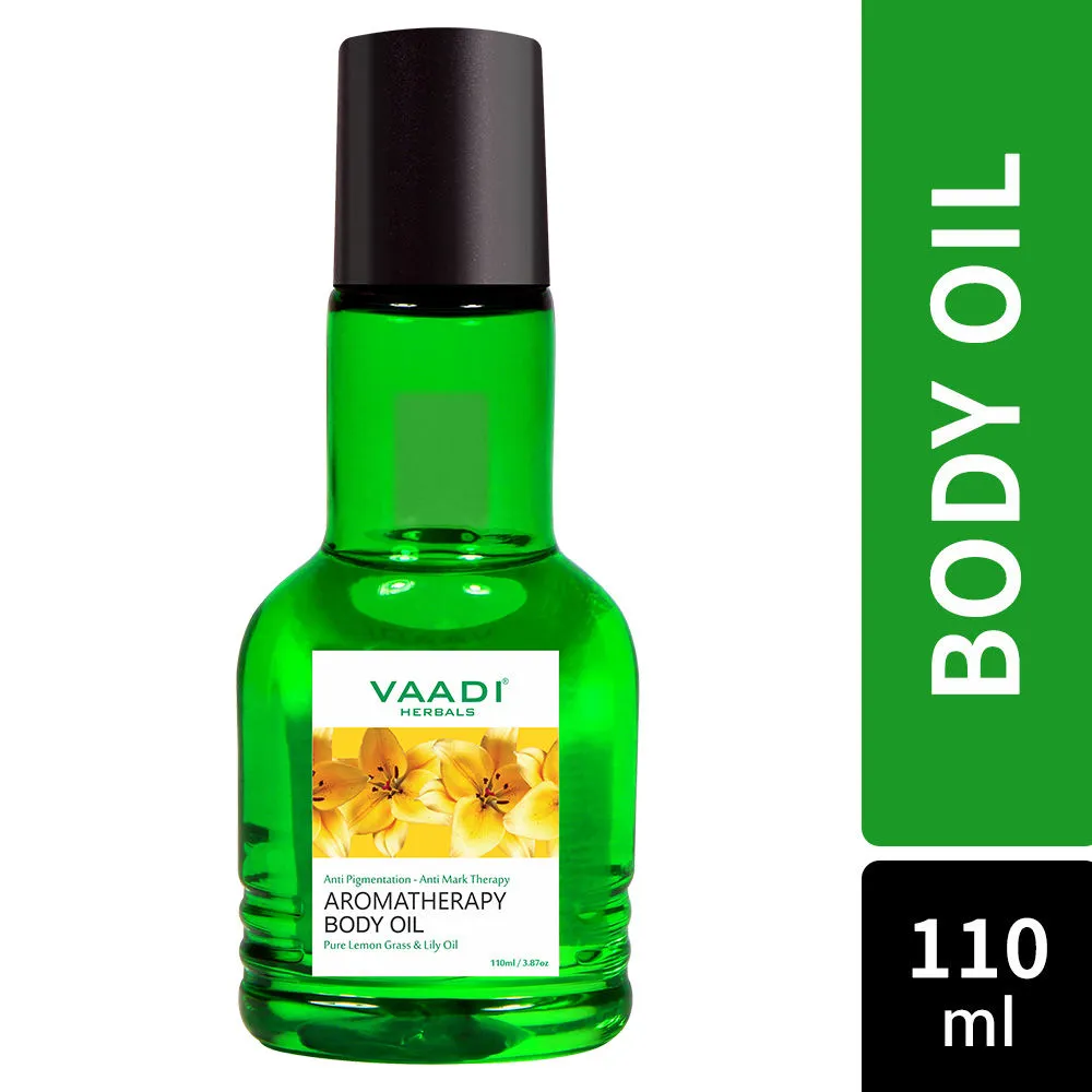 Vaadi Herbals Aromatherapy Body Oil With Pure Lemon Grass & Lily Oil