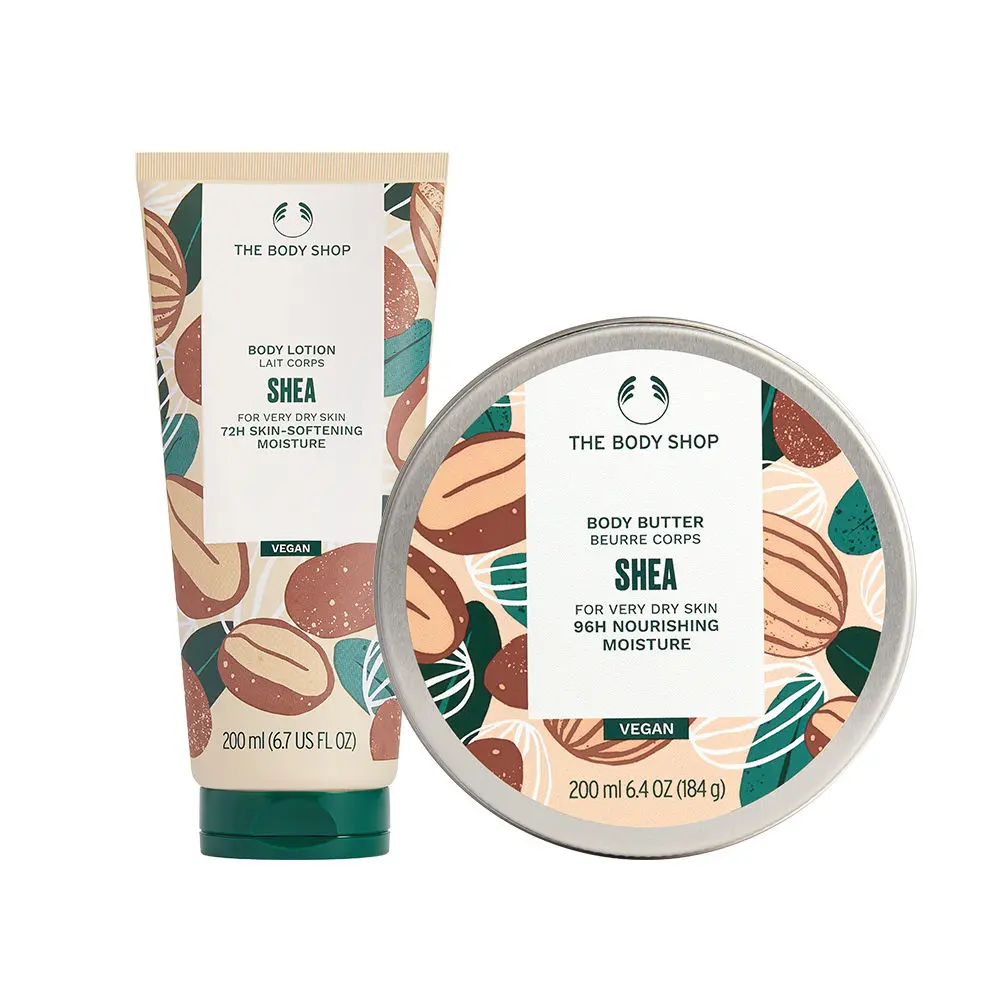 The Body Shop Body Butter and Body Lotion Combo | Shea (200ml x 2)