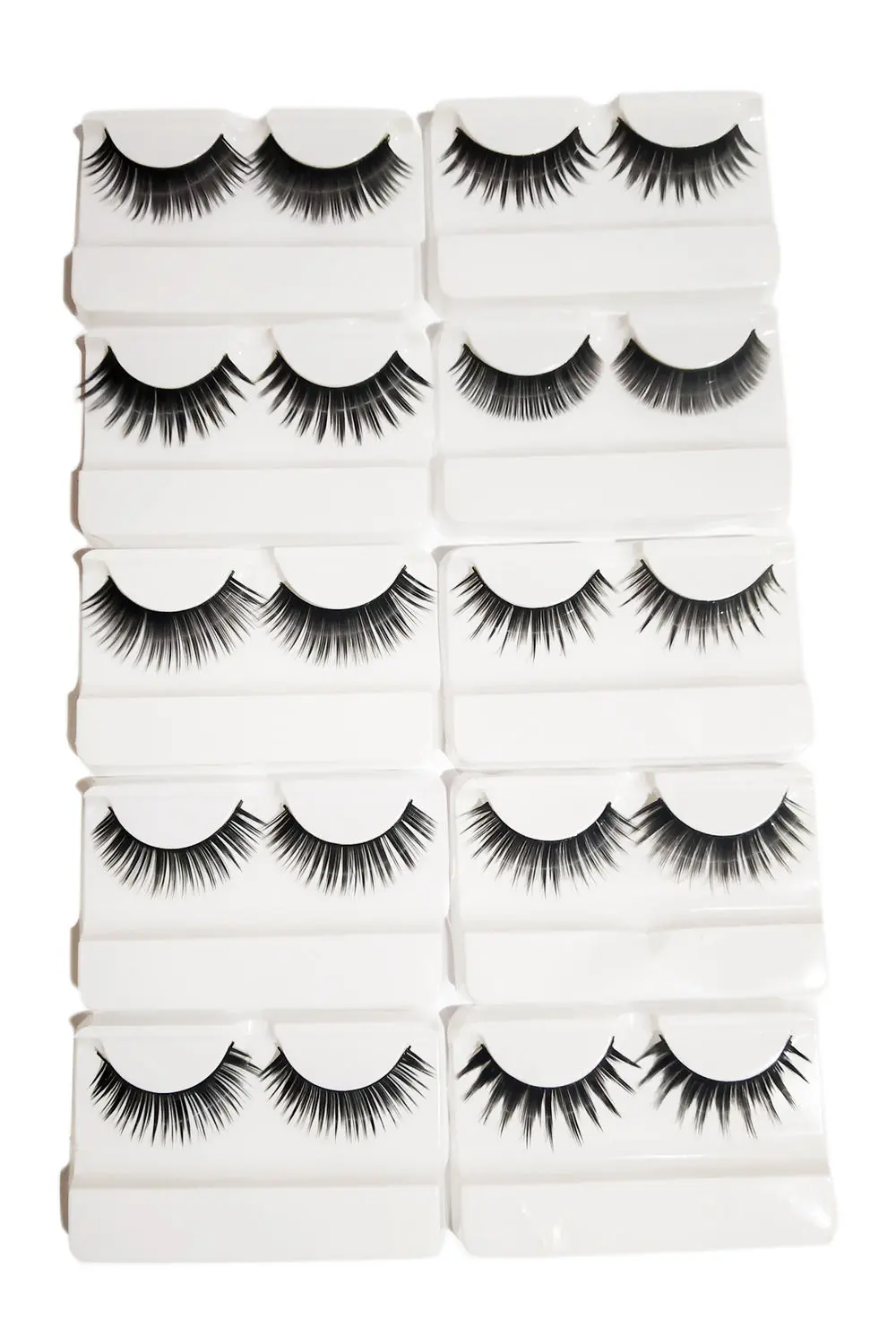 AY Natural Thick Long False Eyelashes (10 Pairs)