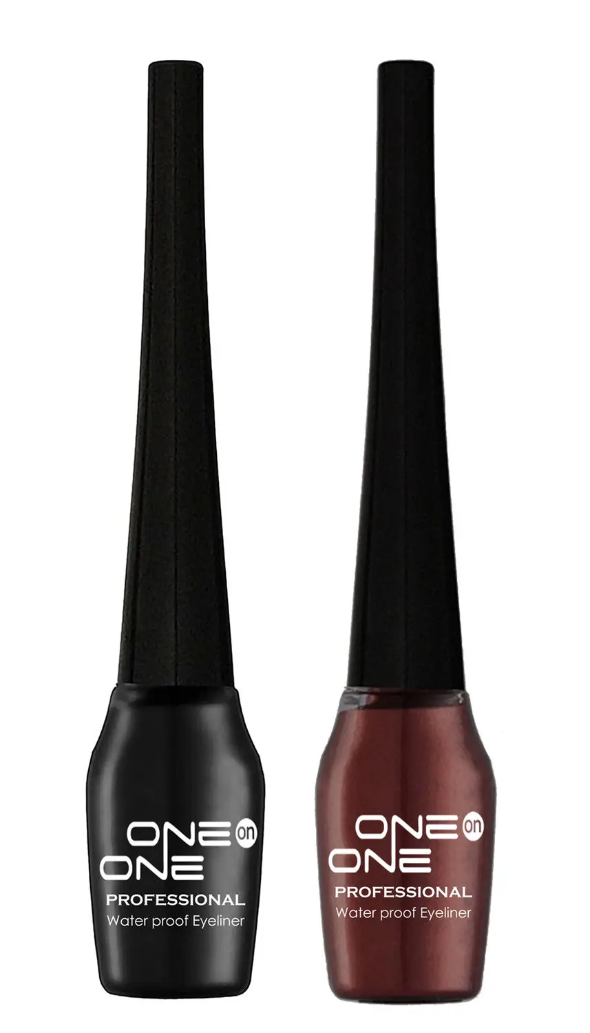 ONE on ONE Waterproof Eyeliner, Set of 2 (Black and Brown)