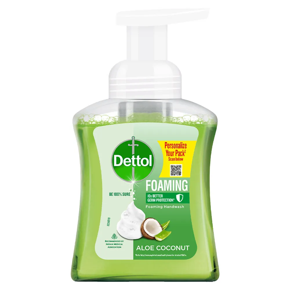 Dettol Aloe Coconut Foaming Handwash Pump