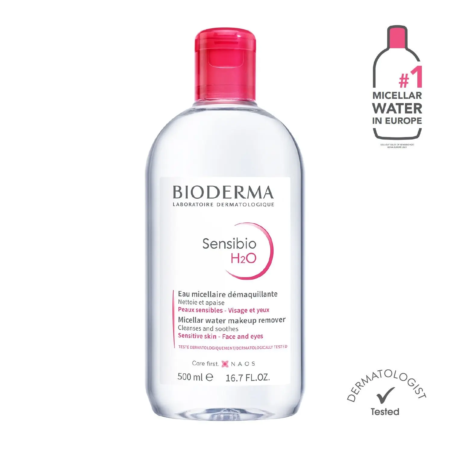 Bioderma Sensibio H2o Micellar Water, Cleanser And Make Up Remover (500ml)