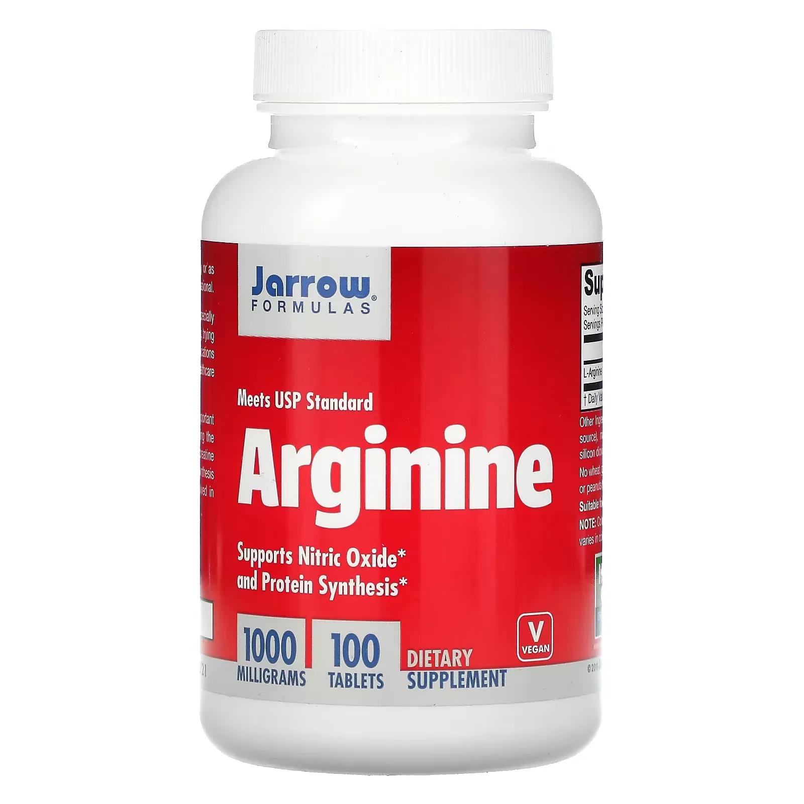 Arginine, 1000 mg, 100 Tablets