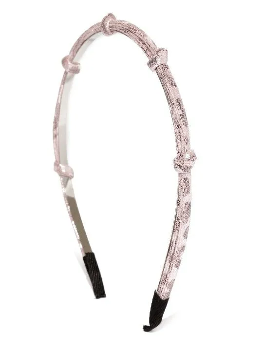 Toniq Dusty Pink Shimmery Printed Hairband