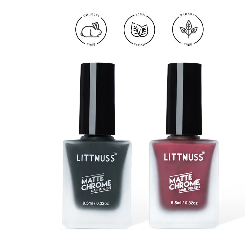 Littmuss Born To Express - Matte Chrome Nail Polish Combo