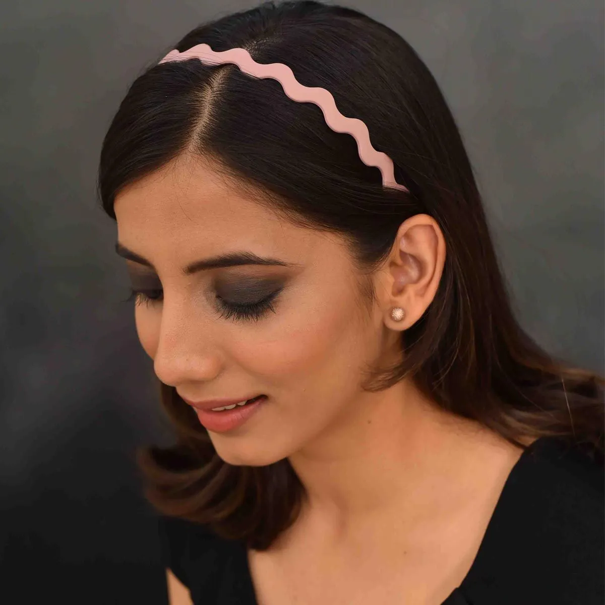 YoungWildFree Pink Plastic Daily Use Hair Band- Cute Simple Daywear Design For Women