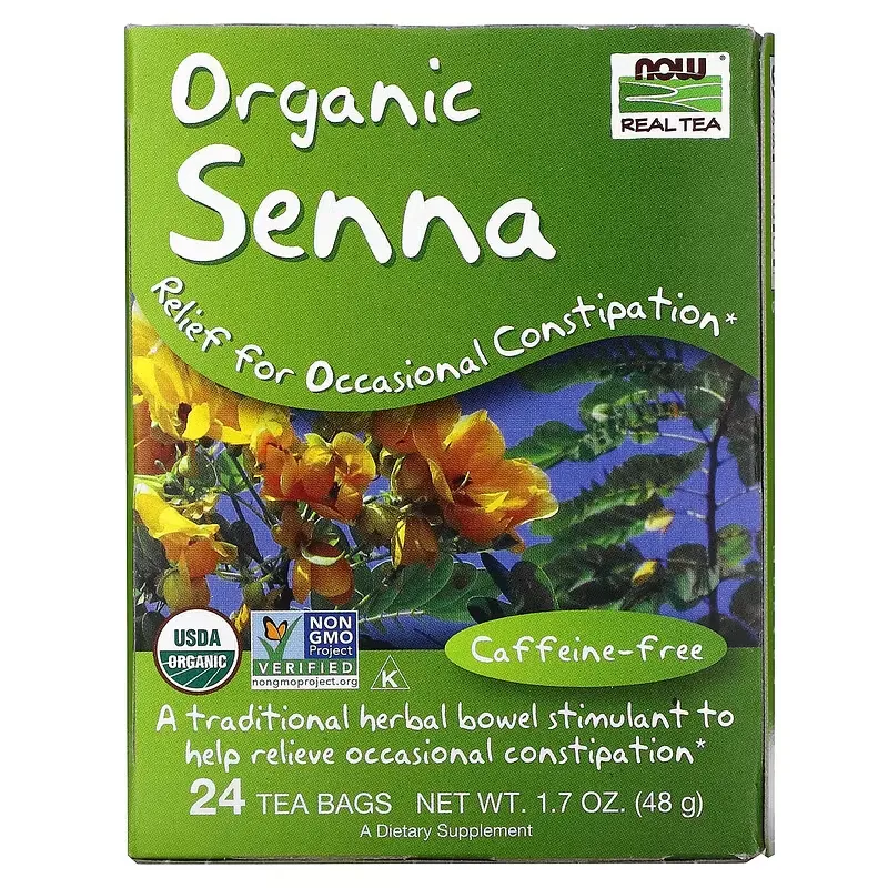 Real Tea, Organic Senna, Caffeine-Free, 24 Tea Bags, 1.7 oz (48 g)