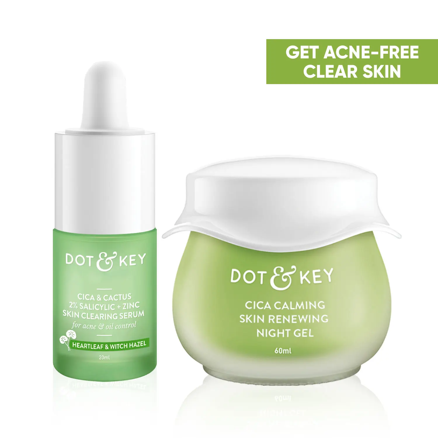 DOT & KEY CICA Niacinamide Skin Care Gift Set|Serum,Night Gel