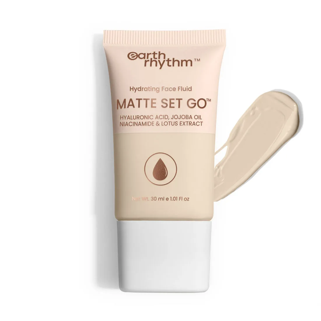 Earth Rhythm Hydrating Matte Set Go Face Fluid Foundation - Doughy Drawn