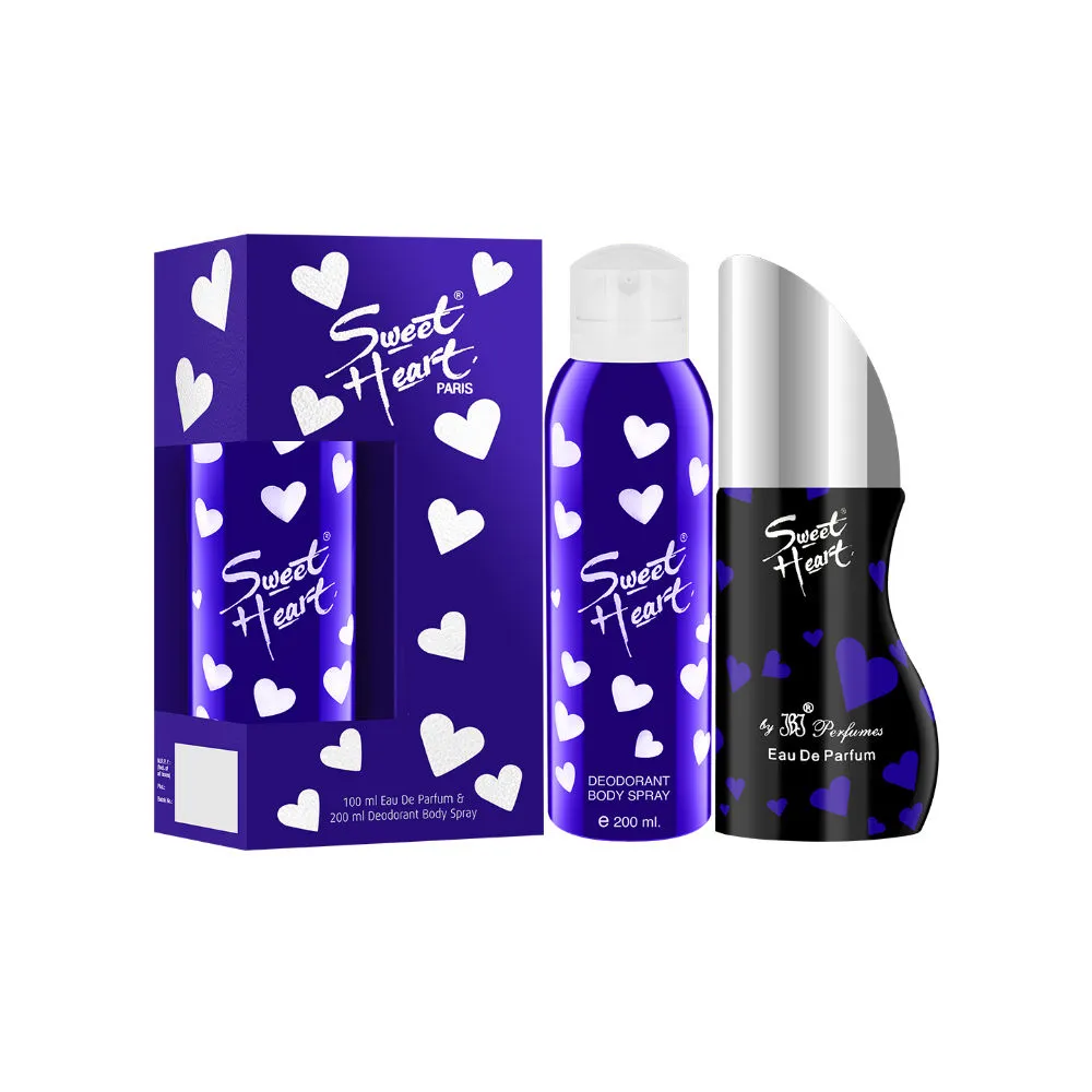 Sweet Heart Blue Eau De Parfum & Deodorant Body Spray Combo