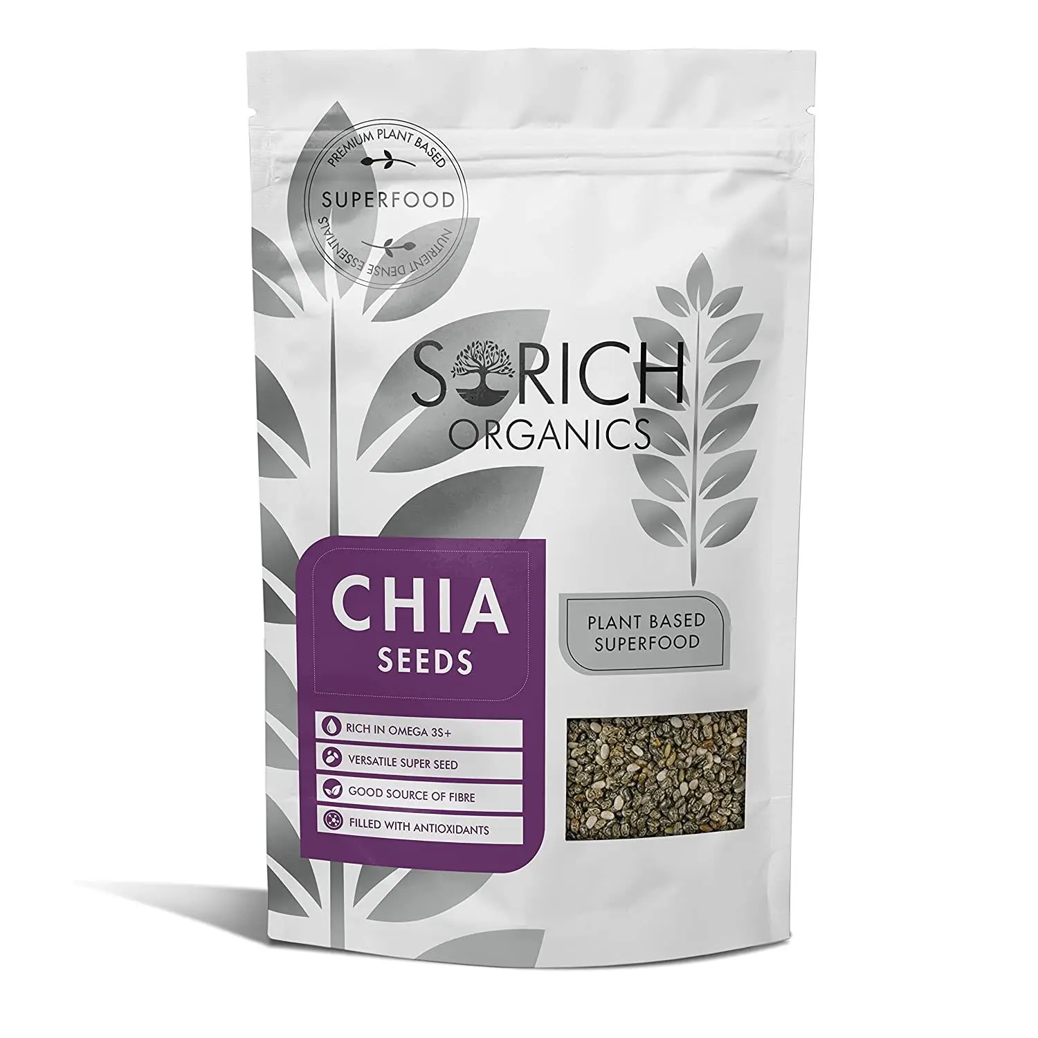 Sorich Organics Raw Chia Seeds - 250 Gm