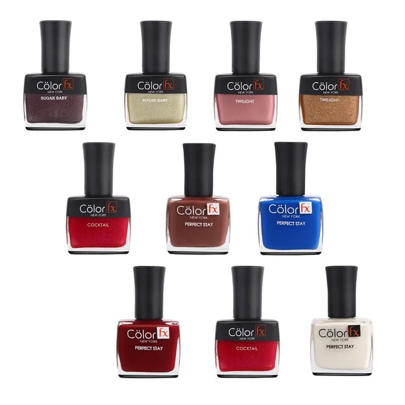 Color Fx Super Saver Pack Nail Enamel - Pack of 10