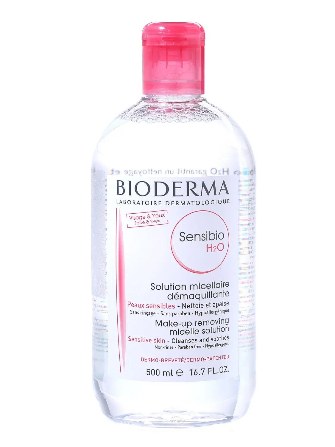 Bioderma Sensibio H2O Micellar Water, Cleansing and Make-Up Removing Solution 500 ml