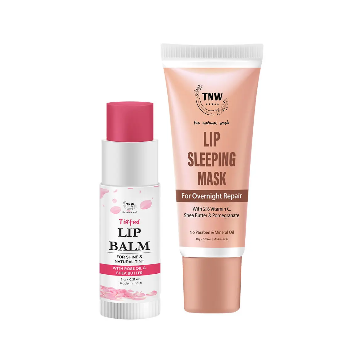 Combo of 2- Lip Sleeping Mask10gm + Rose Tinted Lip Balm 6gm