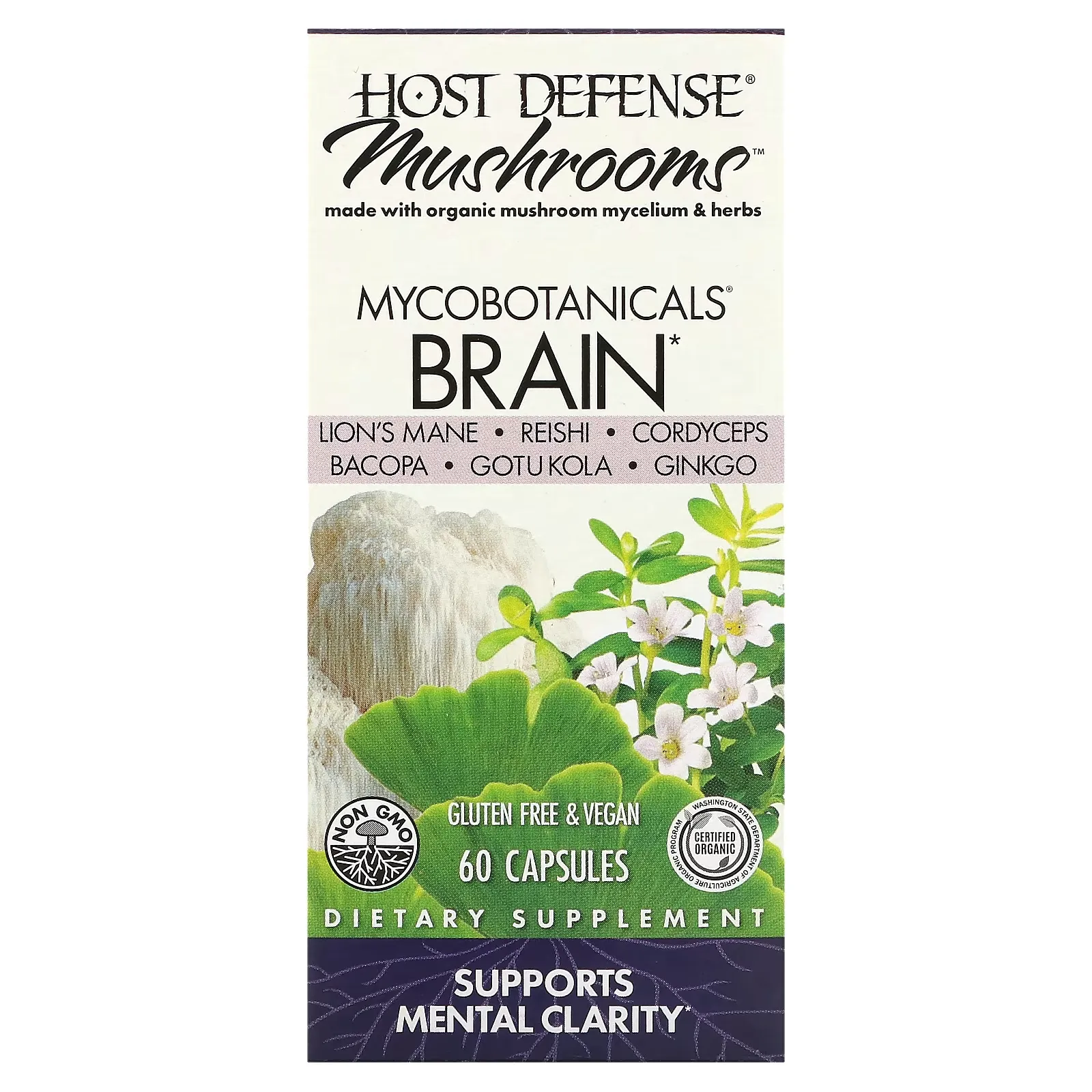 MycoBotanicals, Brain, 60 Capsules