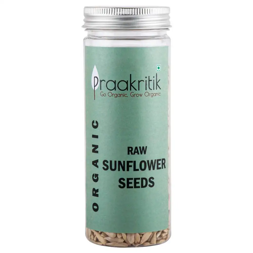 Praakritik Organic Raw Sunflower Seeds (Pack of 2),  Unflavoured  150 g