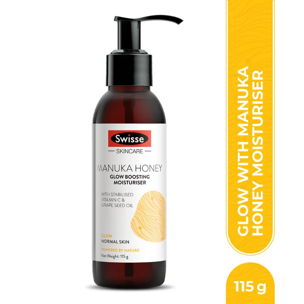 Swisse Manuka Honey Glow Boosting Moisturiser with Vitamin C & Grape Seed Oil