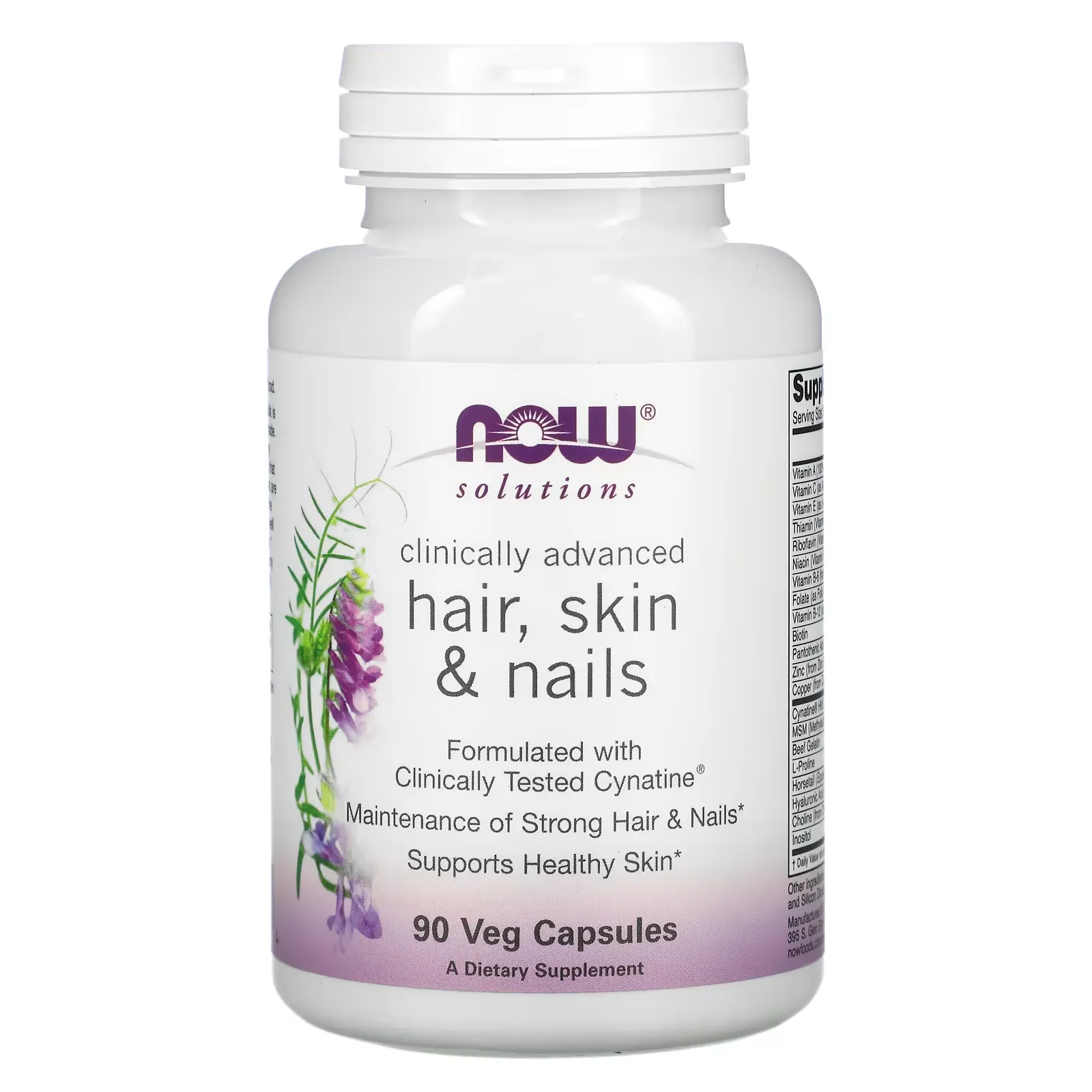 Solutions, Clinically Advanced Hair, Skin & Nails, 90 Veg Capsules