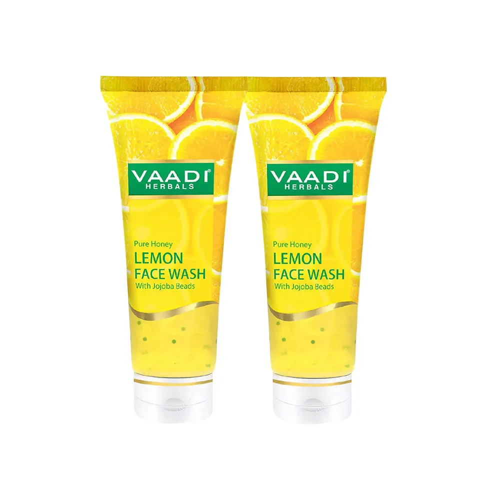 Vaadi Herbals Pure Honey Lemon Face Wash With Jojoba Beads - Pack of 2