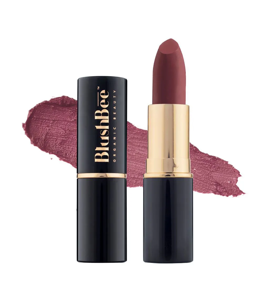 BlushBee Beauty Lip Nourishing Organic Vegan Lipstick - Mocha