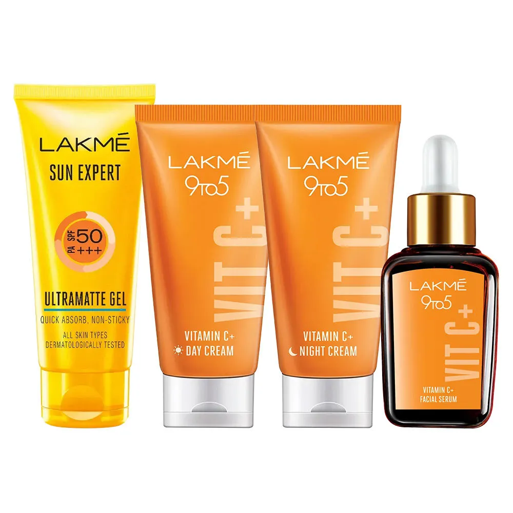 Lakme Vitamin C Range & SPF 50 Gel Sunscreen Combo