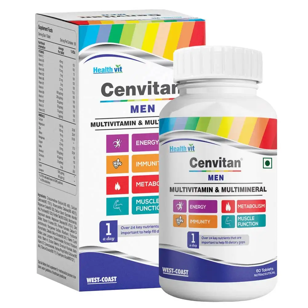 Healthvit Cenvitan Men,  60 tablet(s)  Unflavoured