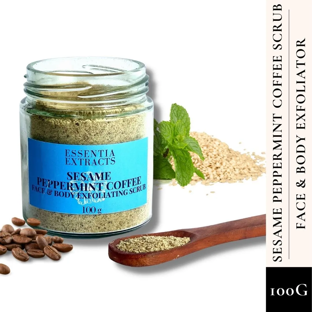 Essentia Extracts Sesame Peppermint Coffee Scrub