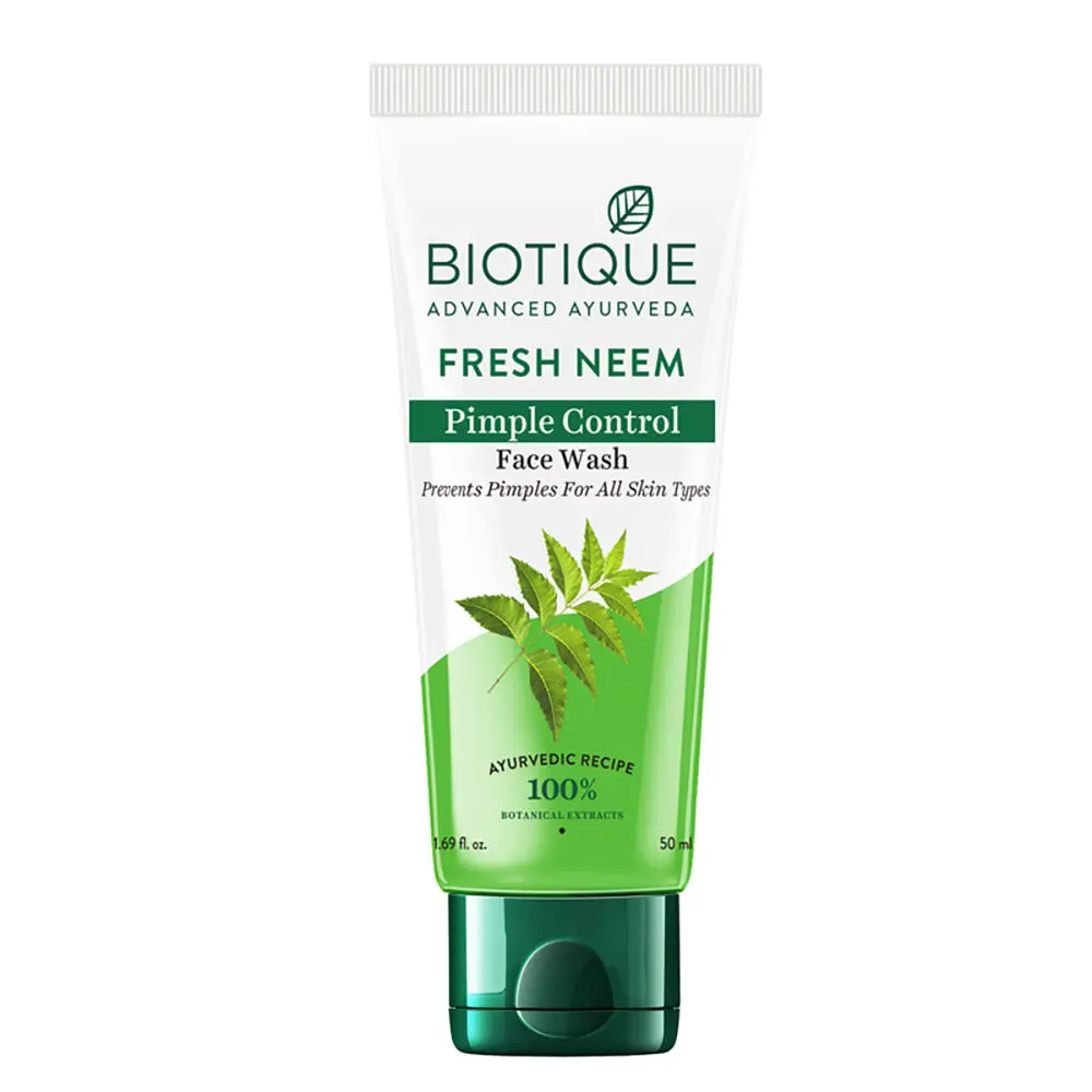 Biotique Fresh Neem Pimple Control Face Wash (50 ml)