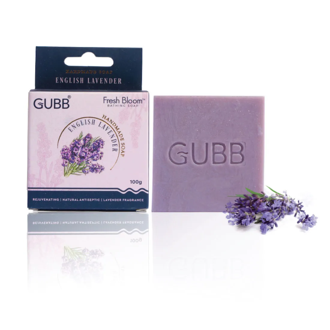 GUBB Fresh Bloom Handmade Bathing Soap With Lavender - 100gm