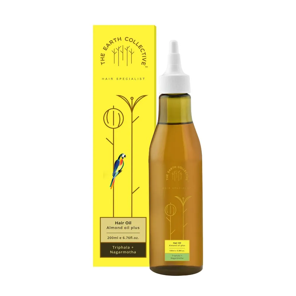 The Earth Collective Hair Oil- Almond Oil Plus- With Triphala And Nagarmotha