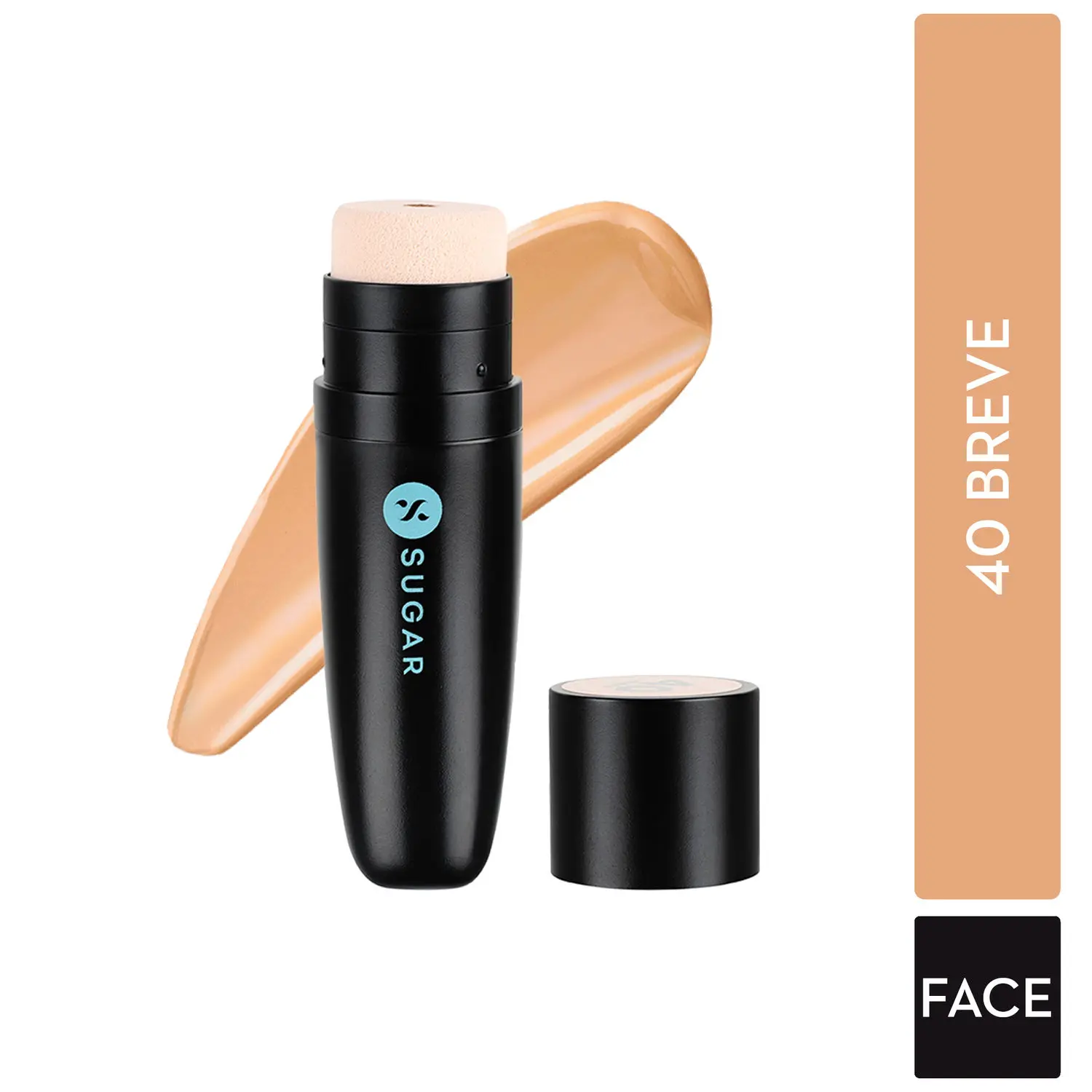 SUGAR Cosmetics Aquaholic Long-Lasting Creamy Hydrating Foundation with Built-in Cushion Applicator - 40 Breve