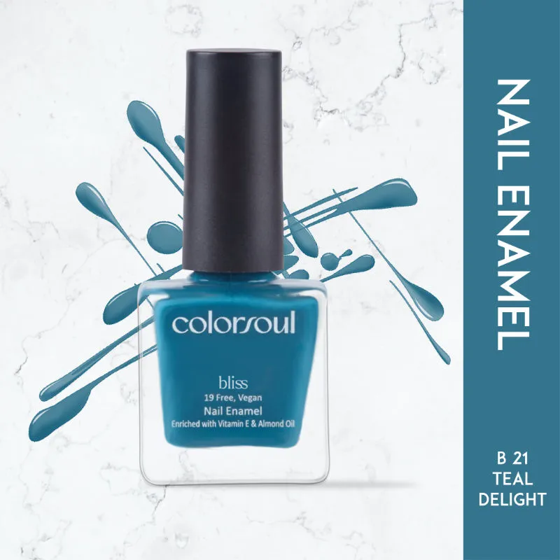 ColorSoul Bliss Nail Enamel - Teal Delight