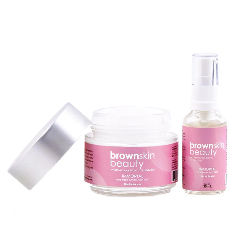 BrownSkin Beauty Immortal Face Cream & Serum Combo