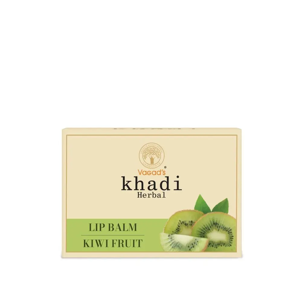 Vagad's Khadi Kiwi Fruit Lip Balm (Pack of 2)