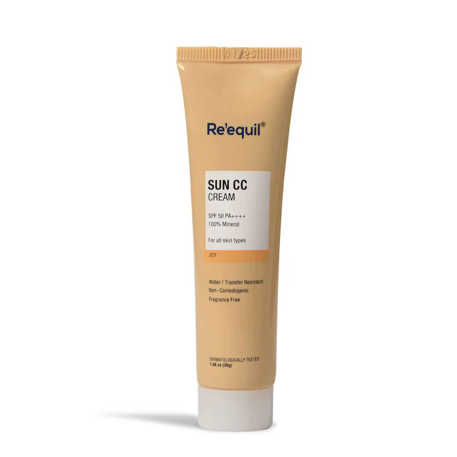 Re’equil Sun CC Cream (Joy) SPF 50 PA++++, 100% Mineal UV Filter, (30 g)