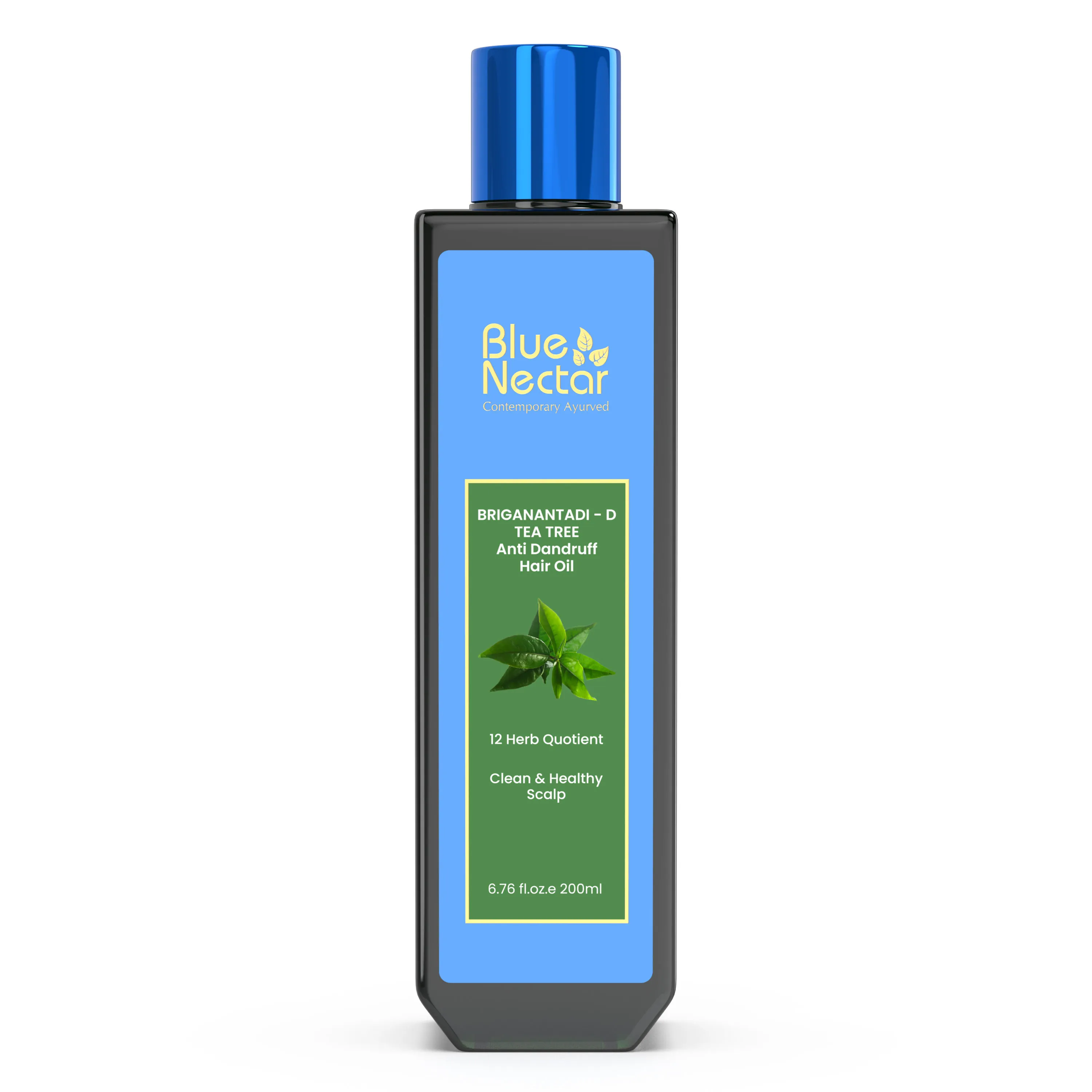 Blue Nectar Ayurvedic Anti Dandruff Hair Oil with Tea Tree Oil for Dandruff-Free Itchy & Dry Scalp