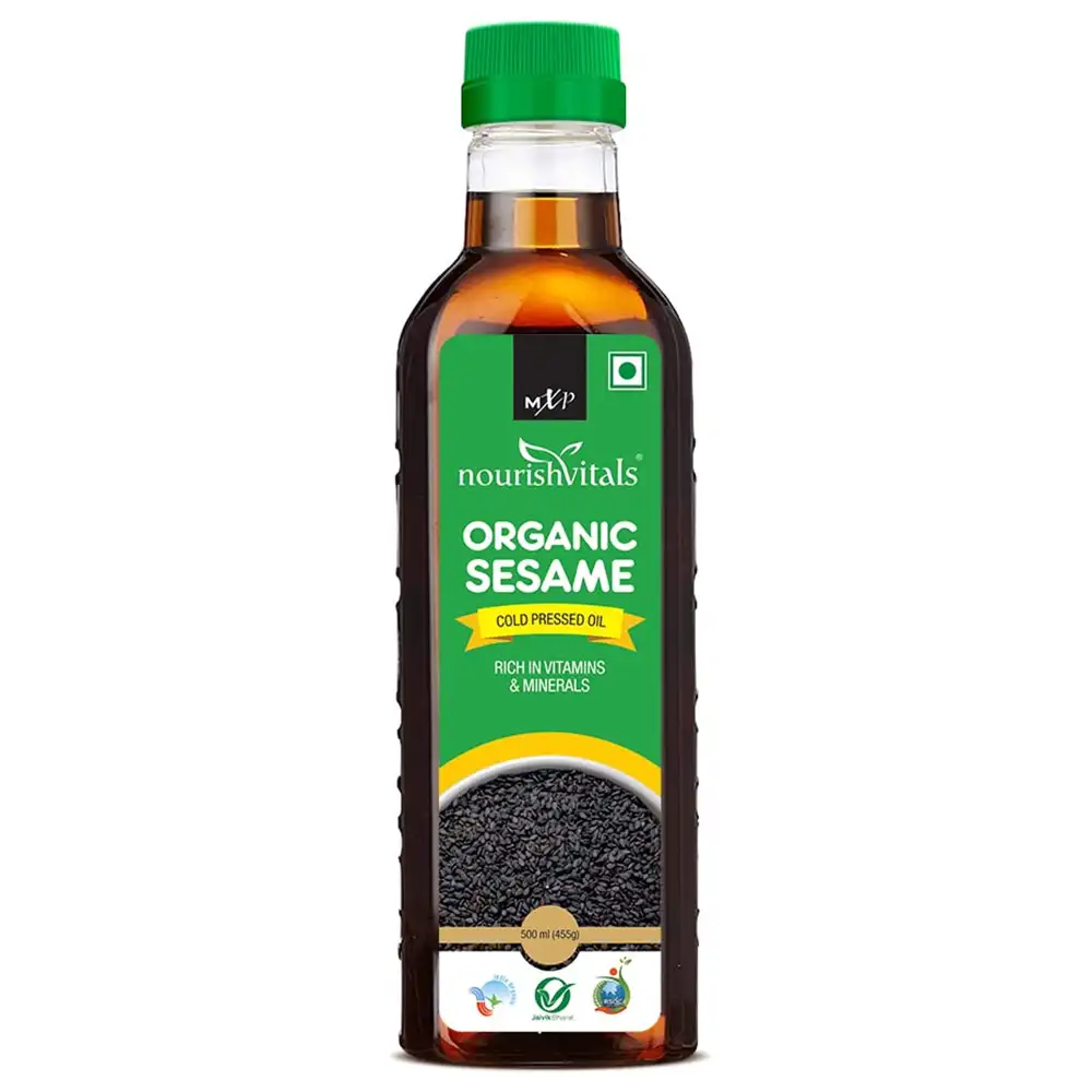 NourishVitals Organic Sesame Cold Pressed Oil,  500 ml