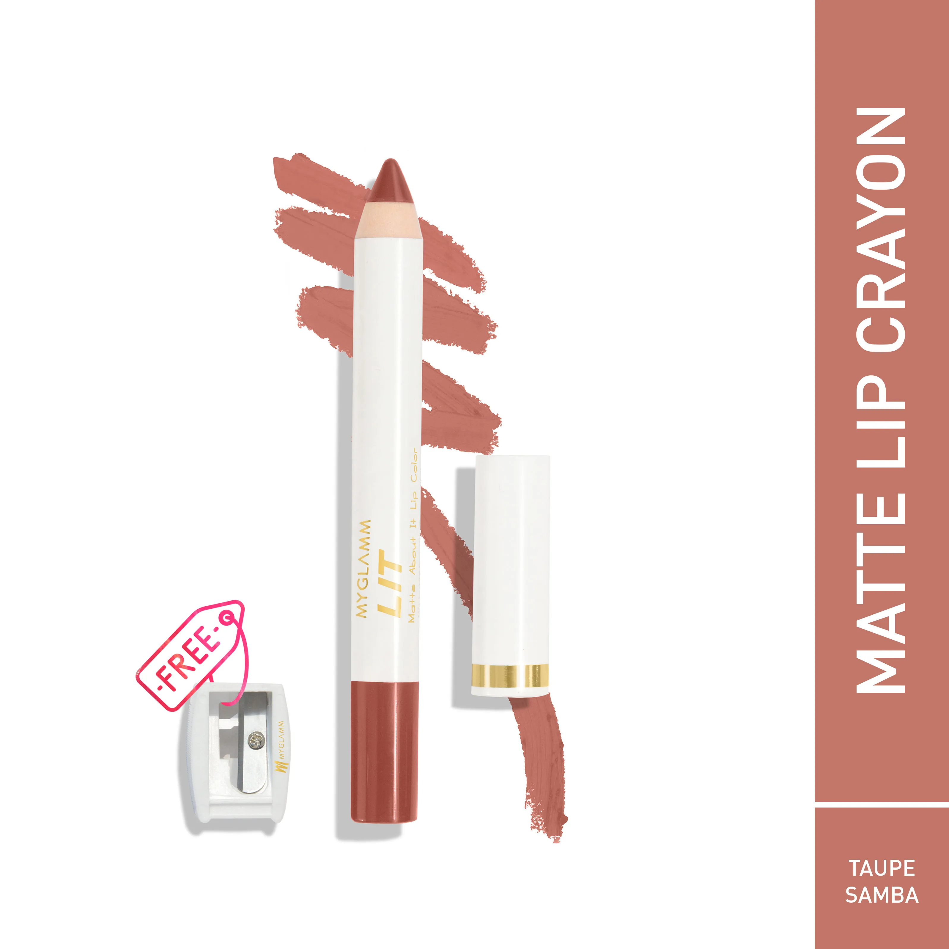 MyGlamm Lit Matte About It Lip Color - Taupe Samba