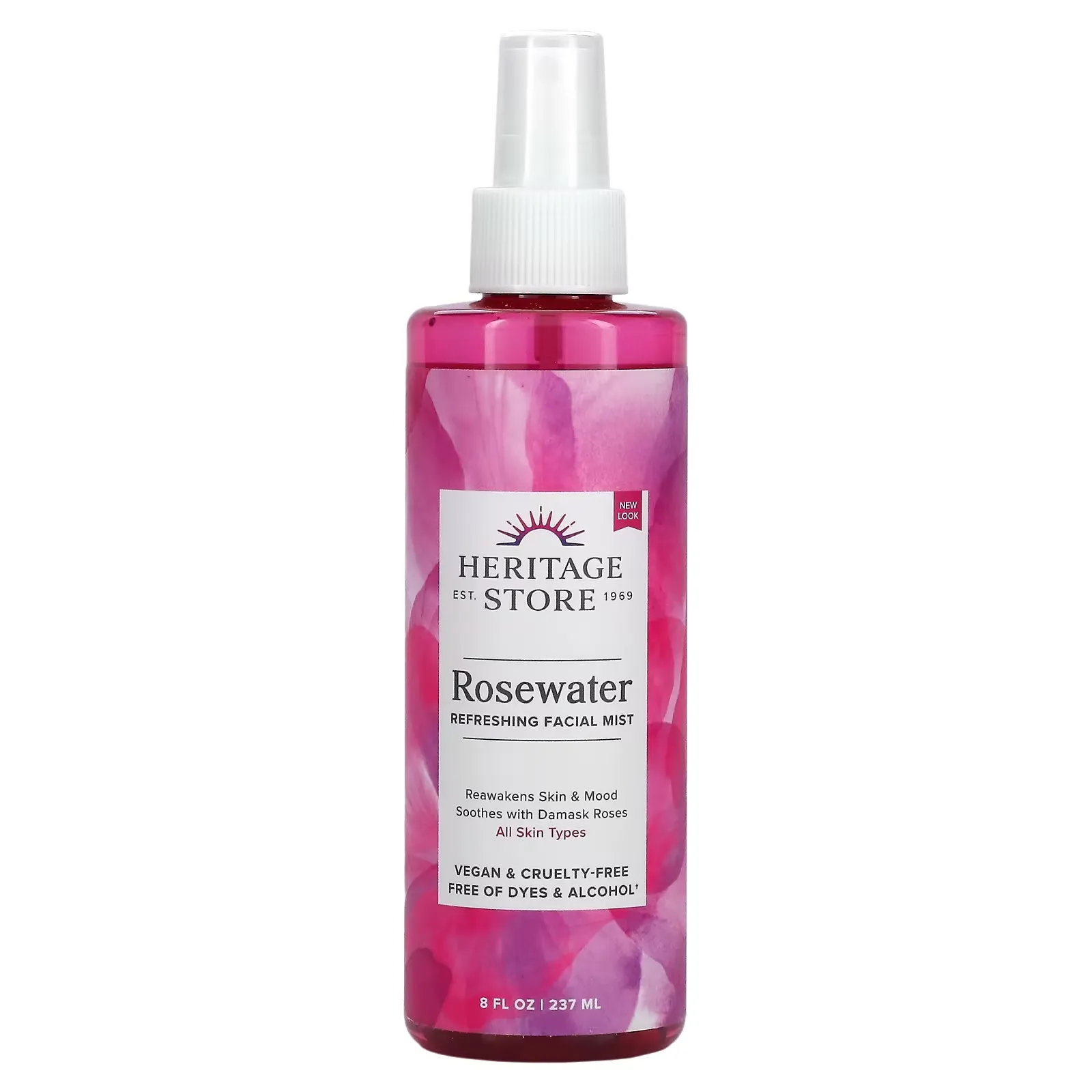 Rosewater, Refreshing Facial Mist, 8 fl oz (237 ml)