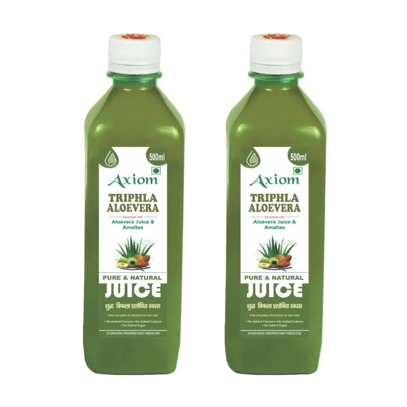 Axiom Triphla Aloevera Juice - Pack of 2